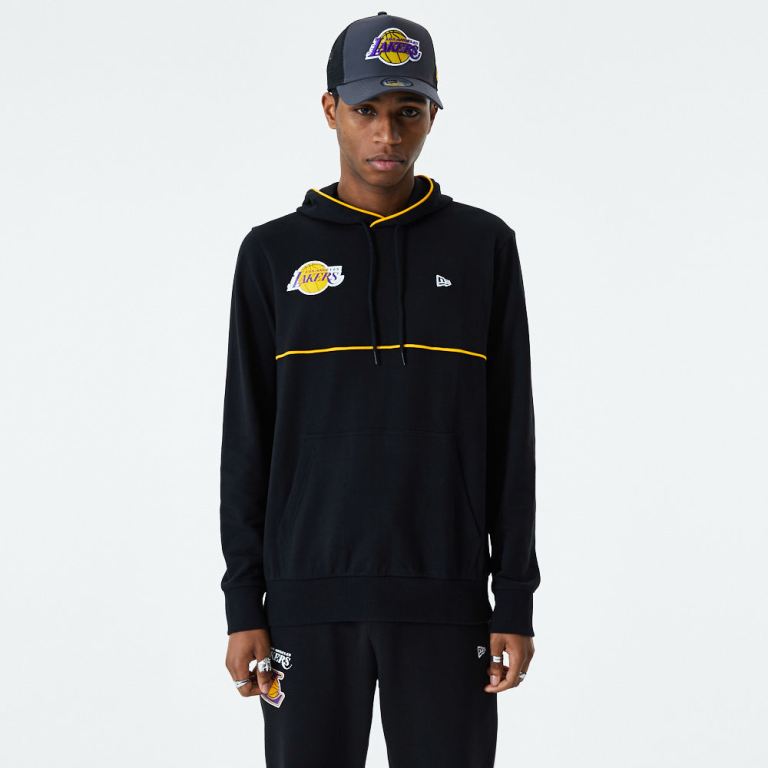 Ropa New Era Nba Negros - LA Lakers Piping Detail 31420QASN